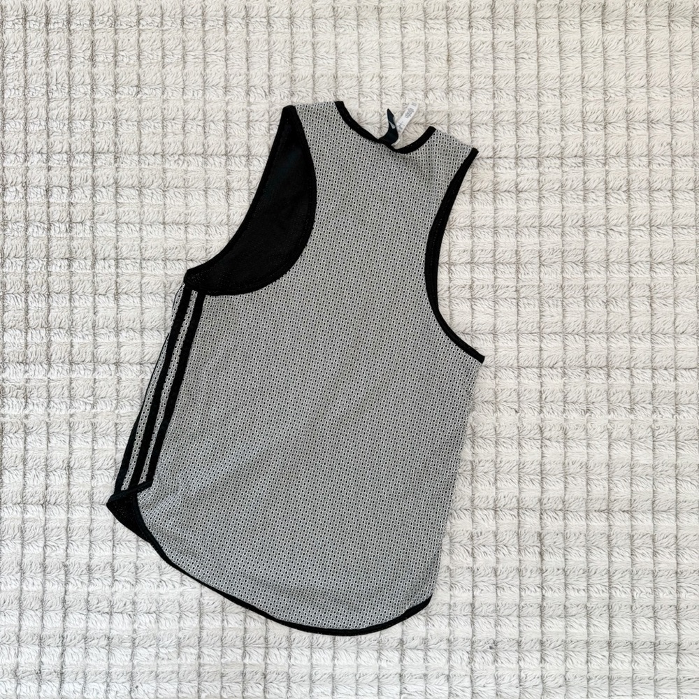 Adidas Black Mesh Jersey Sleeveless Tank - Picture 2 of 3